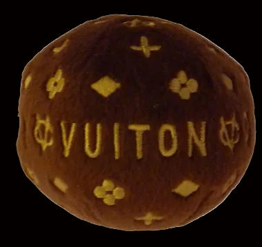 Chewy Vuiton Ball Dog Toy