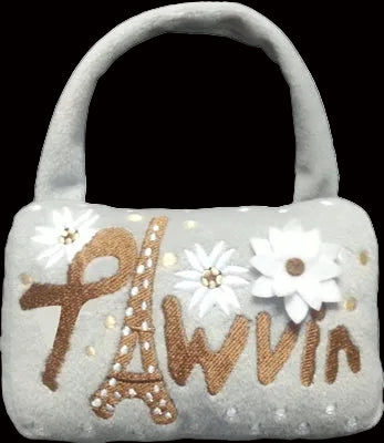 Pawvin Plush Dog Purse Chew Toy