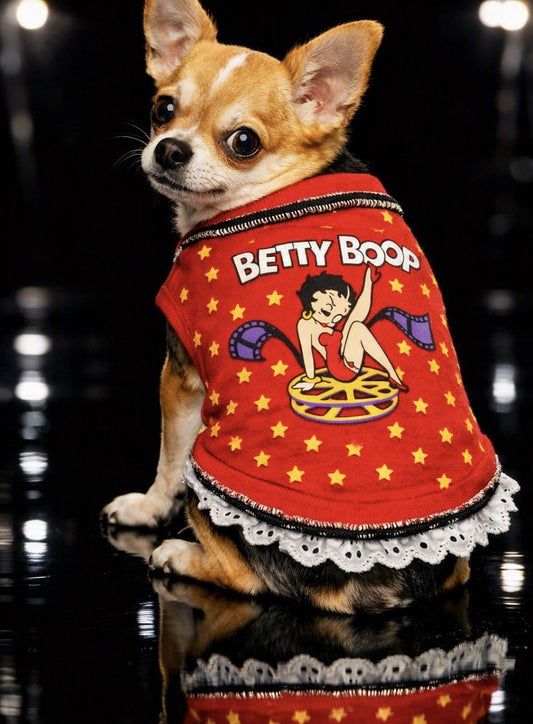 Betty Boop Movie Reel Ruffle Dog Dress