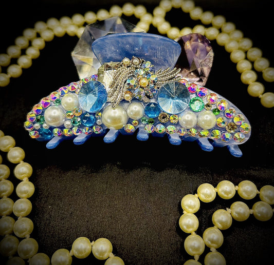Blue Mystical Hair Clip