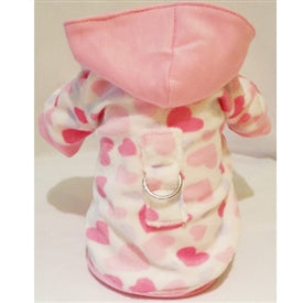 Hearts Galore Dog Hoodie