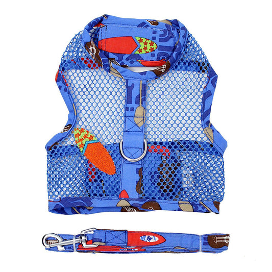 Ukeleles and Surfboards Cool Mesh Harness w/ Leash & D-Ring