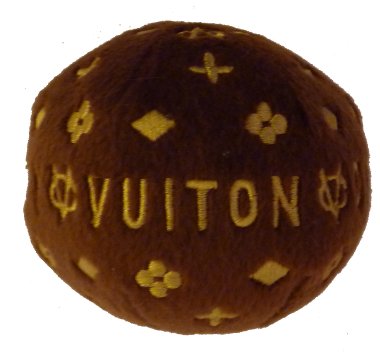 Chewy Vuiton Ball Dog Toy