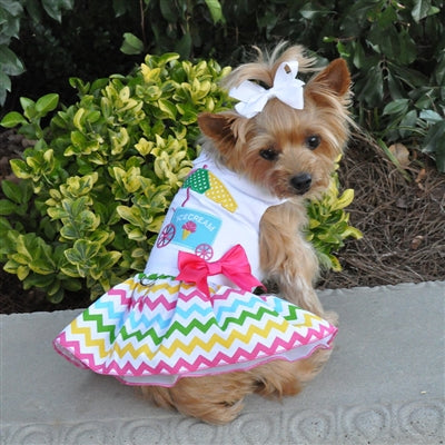 Ice Cream Cart Dress w/Leash and D Ring